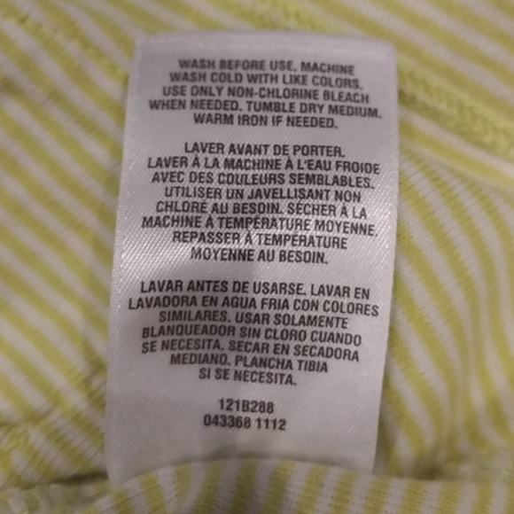 Carter's Green/White Striped Short Sleeve Dress - Picture 9 of 9